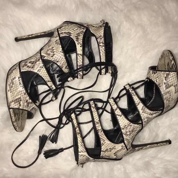 Charlotte Russe Shoes - Snake Skin Heels